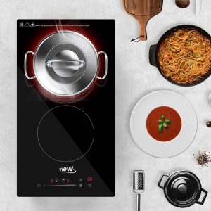 2-Burner Electric Ceramic Hob – Built-in Design