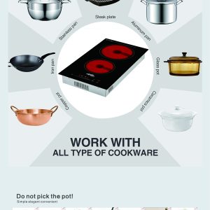 Copy of 2-Burner Electric Ceramic Hob – Built-in Design