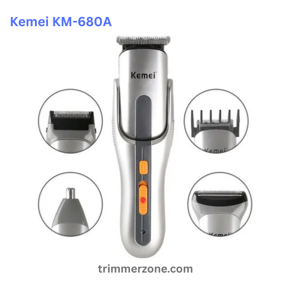 Kemei KM-680A 8 in 1 Grooming Kit Shaver and Trimmer - Image 2